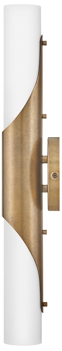 Grace 22 3/4" High Textured Heritage Brass LED Wall Sconce