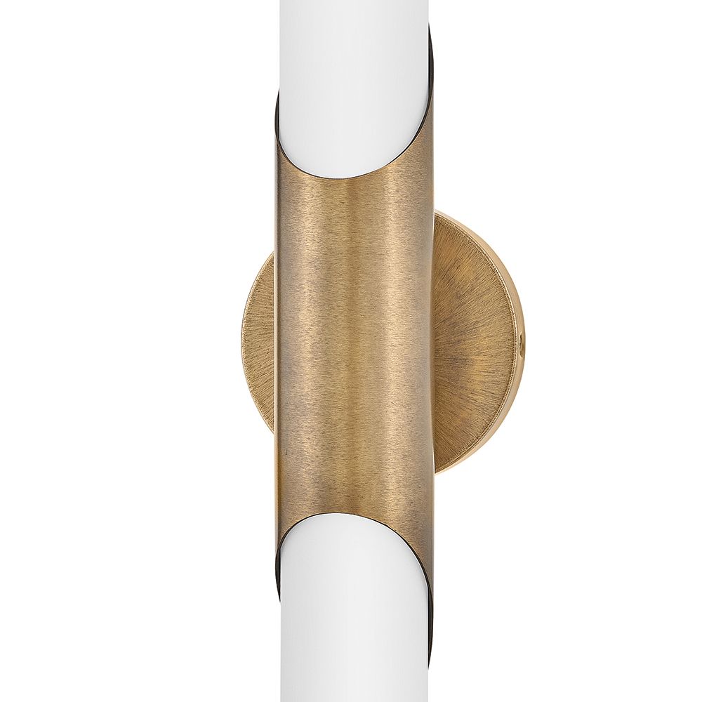 Grace 22 3/4" High Textured Heritage Brass LED Wall Sconce