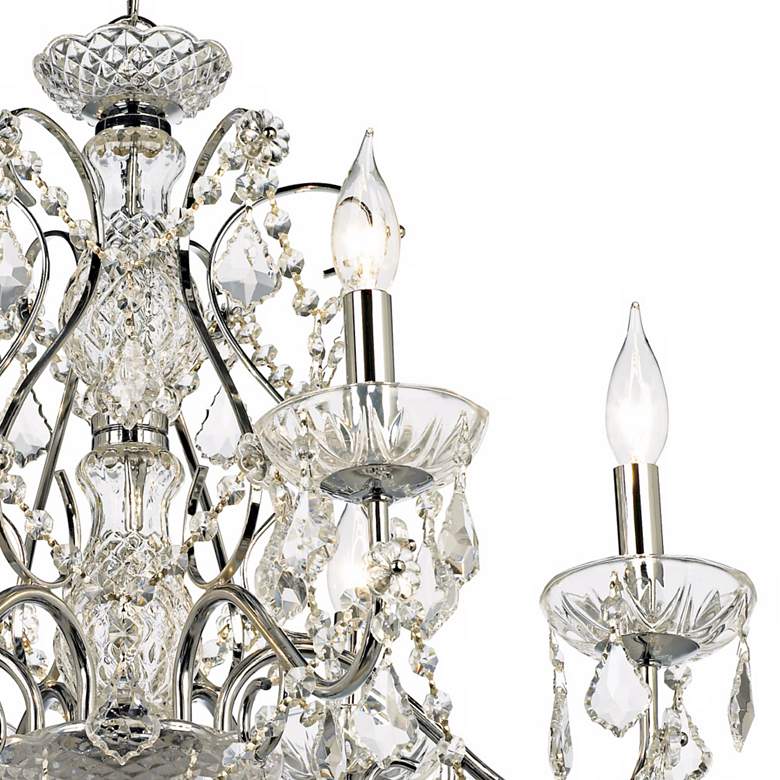 Grace 23 1/2 inch Wide Chrome and Crystal 6-Light Chandelier more views