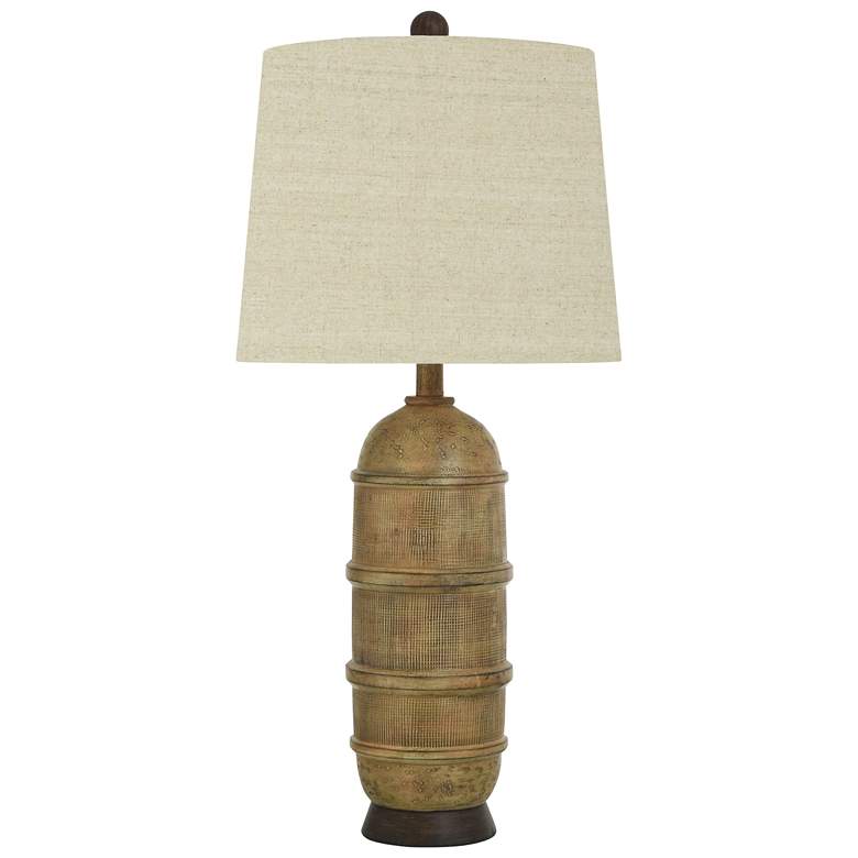 Image 1 Grace 29.5"H Gambell And Bronze Traditional Table Lamp w/ Oatmeal Shad