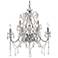 Grace 30" Wide Chrome and Crystal 12-Light Chandelier