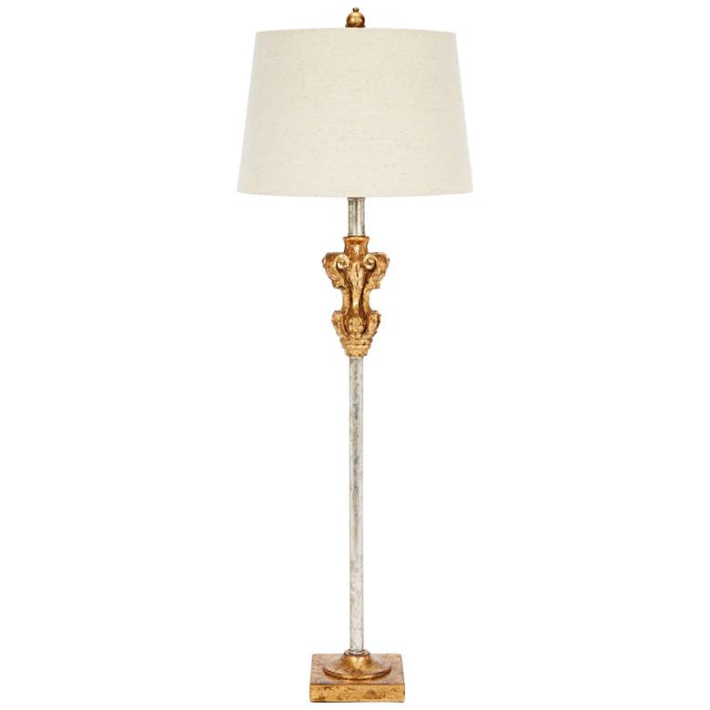 Image 1 Grace 36" Silver and Antique Gold Traditional Buffet Table Lamp