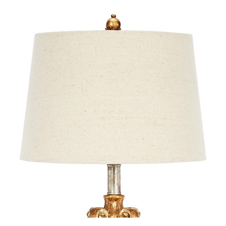 Image 2 Grace 36" Silver and Antique Gold Traditional Buffet Table Lamp more views