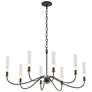 Grace 36" Wide Oil-Rubbed Bronze 8-Light Chandelier