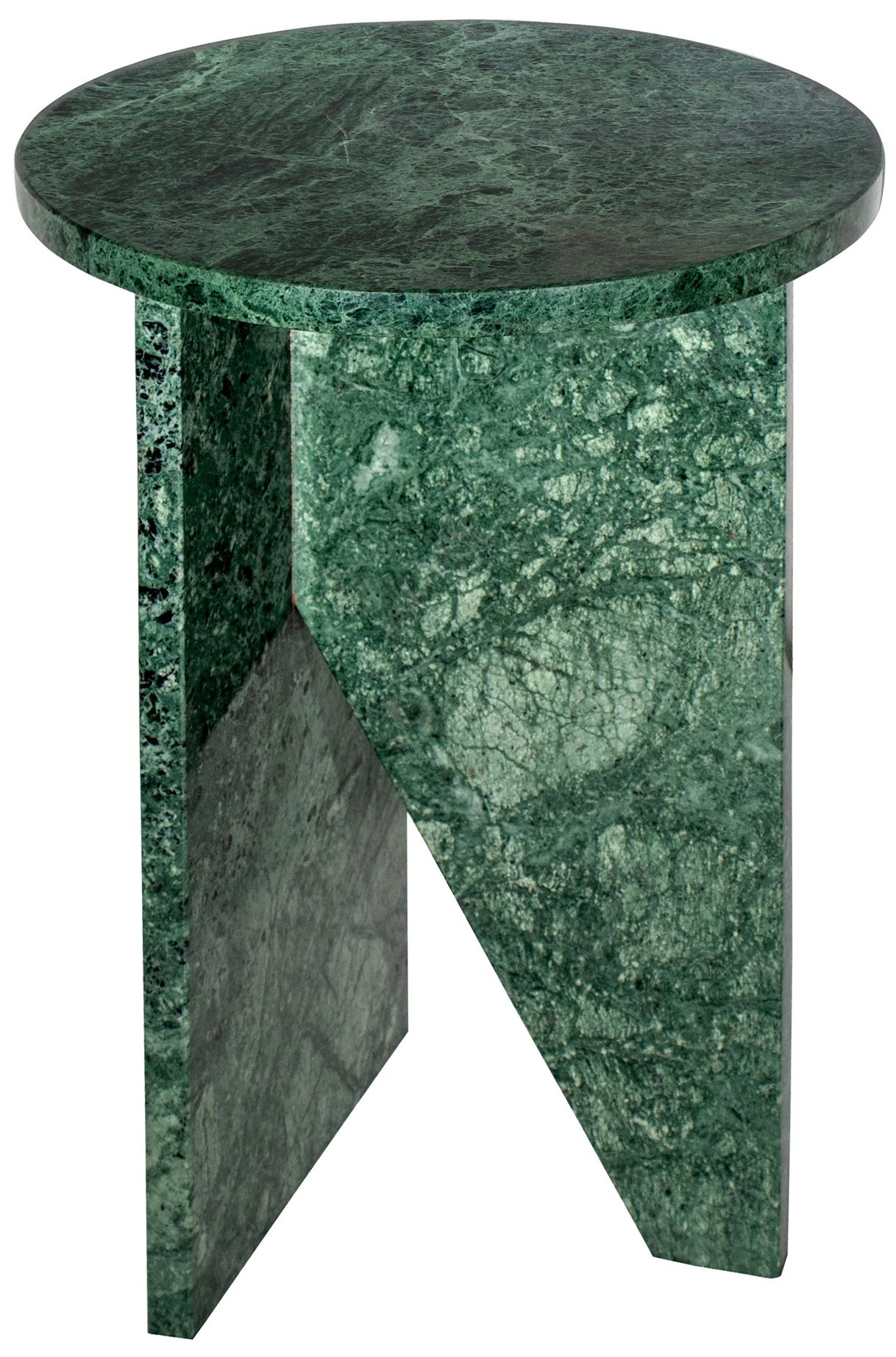 Image 3 Grace Accent Table Green Marble more views