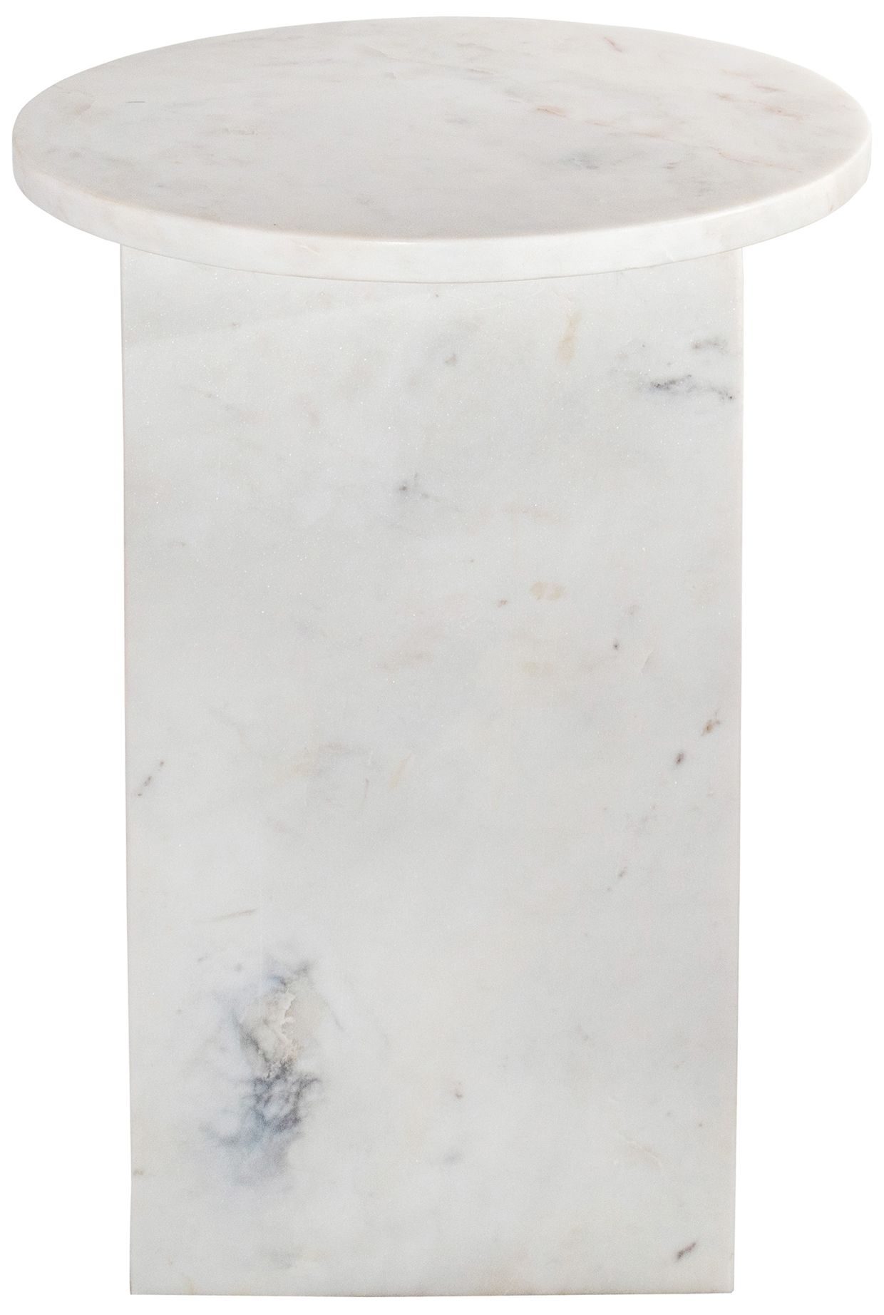 Image 2 Grace Accent Table White Marble more views