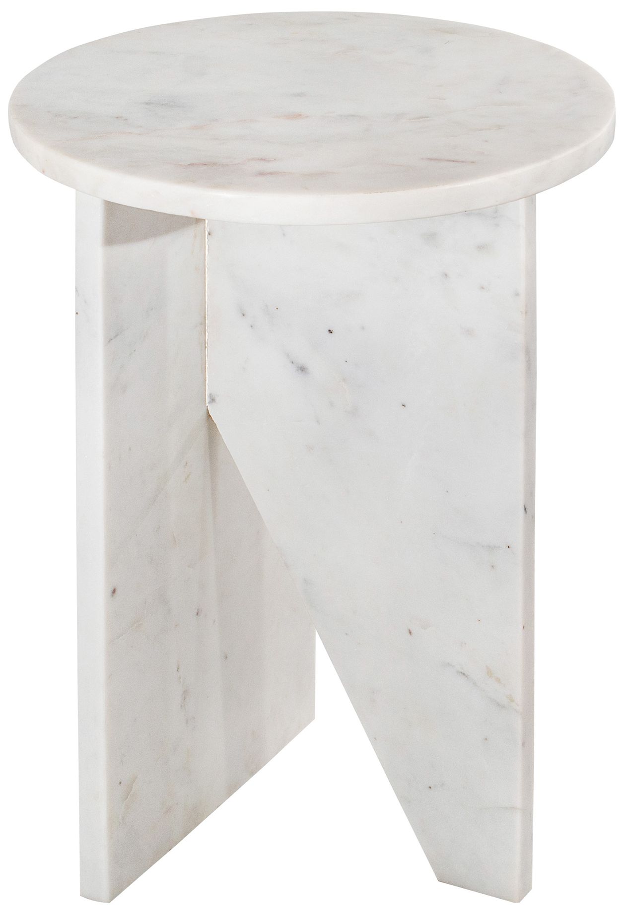Image 3 Grace Accent Table White Marble more views