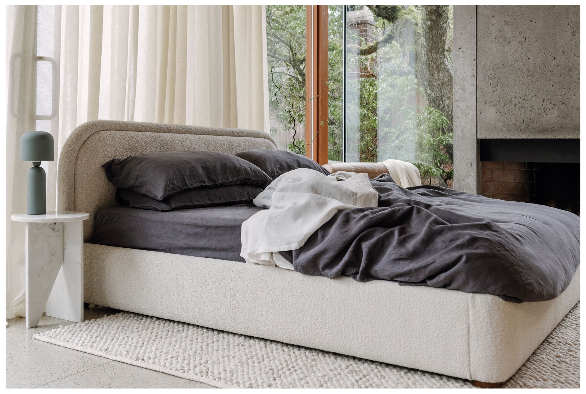 Image 6 Grace Accent Table White Marble more views