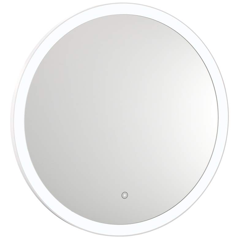 Image 1 Grace Back-Lit Glass 31 1/2" Round 5500K LED Wall Mirror
