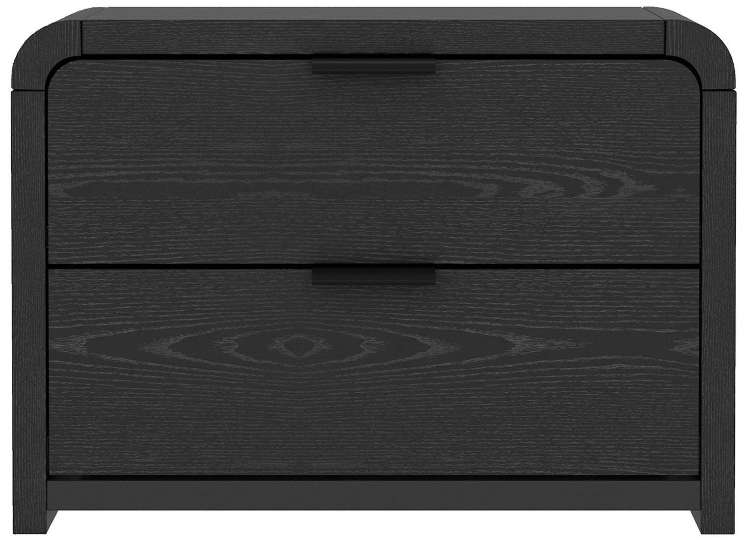 Grace Modern 3-Piece Dresser and Nightstand in Black