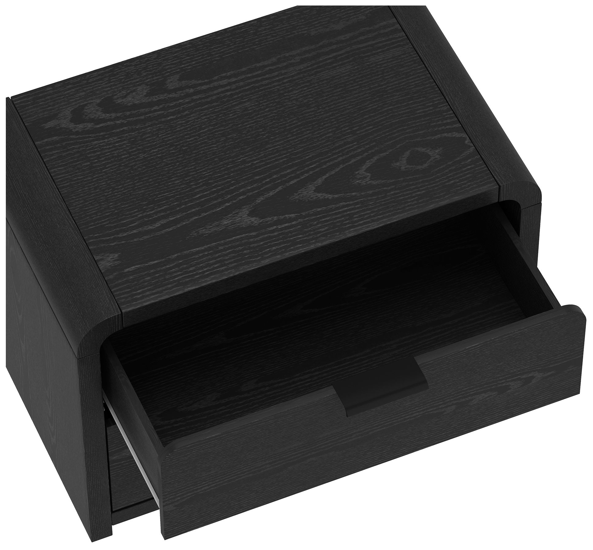 Grace Modern 3-Piece Dresser and Nightstand in Black