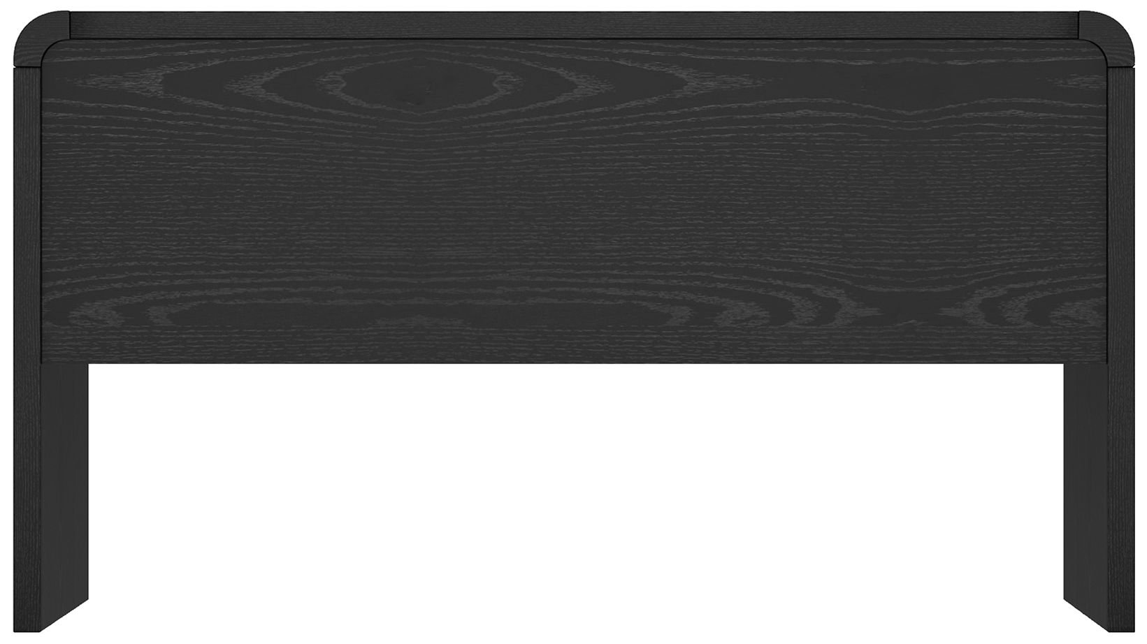 Grace Modern 54" Office Desk in Black (2-Drawer)