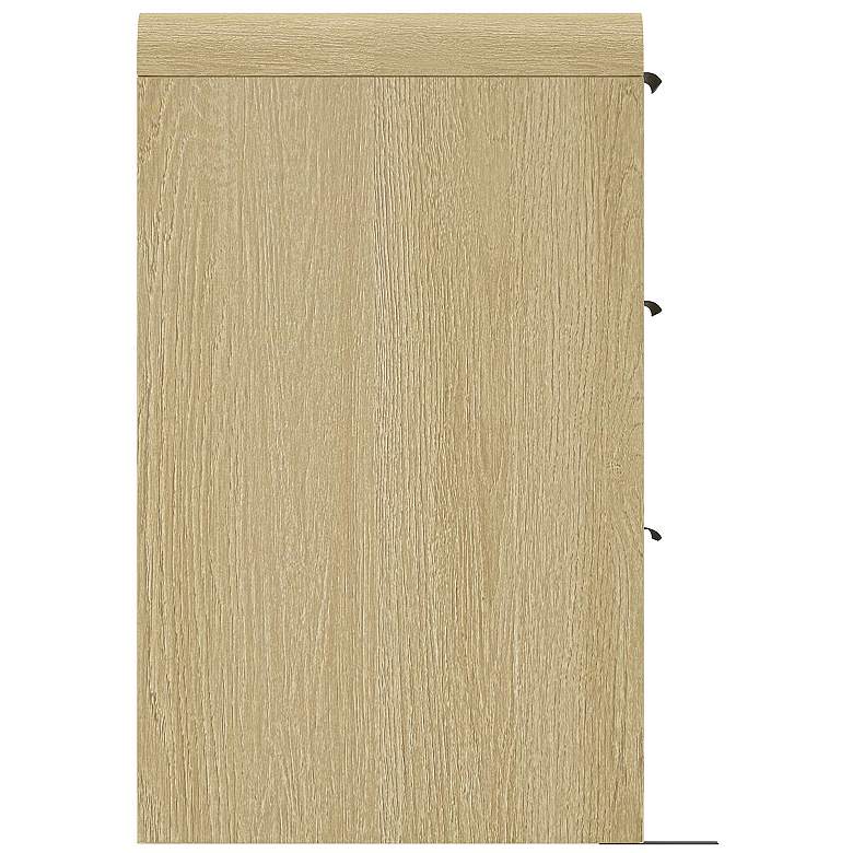 Image 7 Grace Modern 60 Double Dresser with 6 Drawers in Natural Oak and Black more views