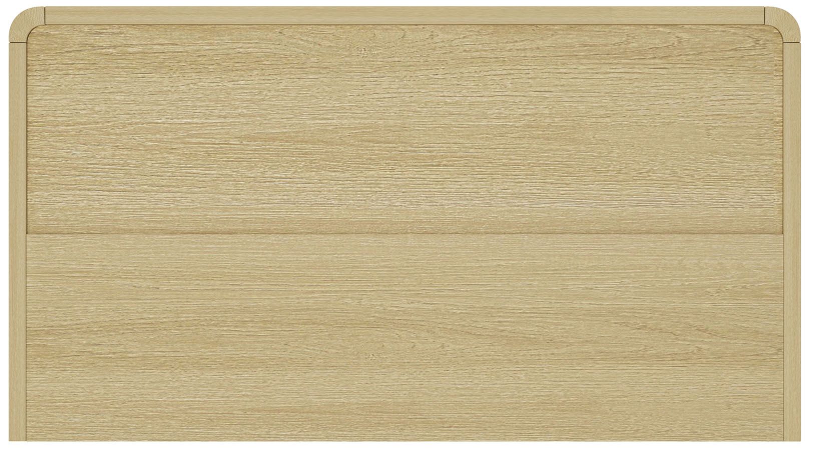 Grace Modern 60 Double Dresser with 6 Drawers in Natural Oak and Black