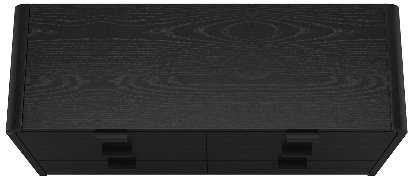 Grace Modern 60" Dresser in Black (6-Drawer)