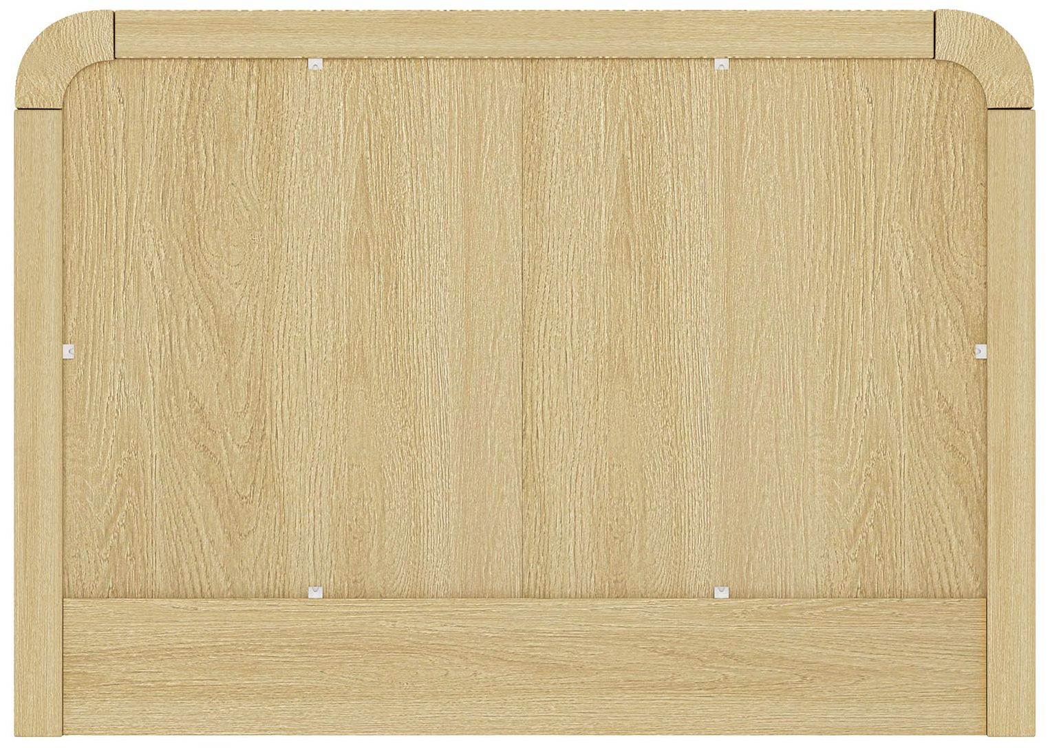 Grace Modern Nightstand with 4 Drawers in Natural Oak and Black - Set of 2