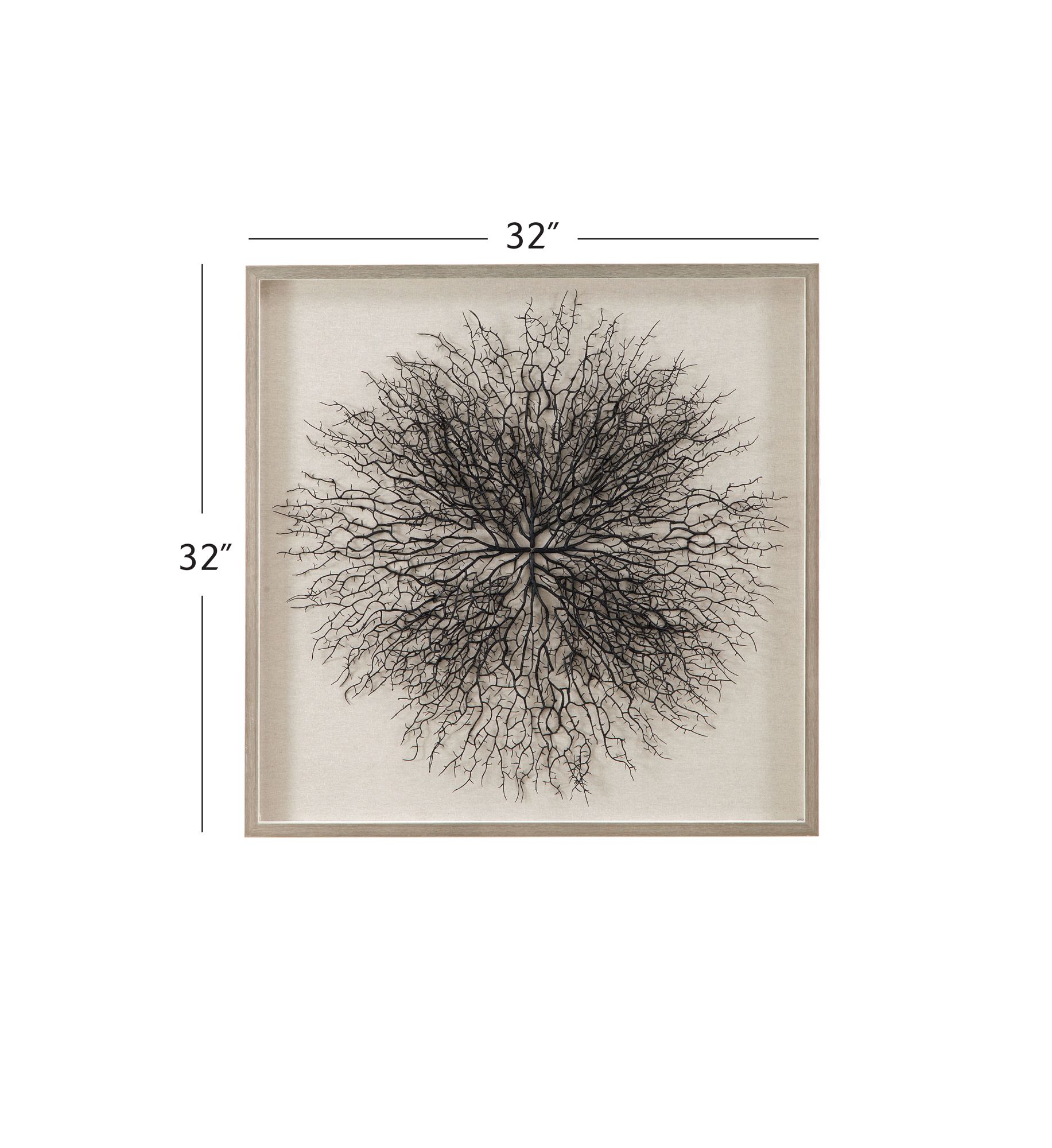 Image 3 Gracee 32"L x 32"H Black Wall Art more views