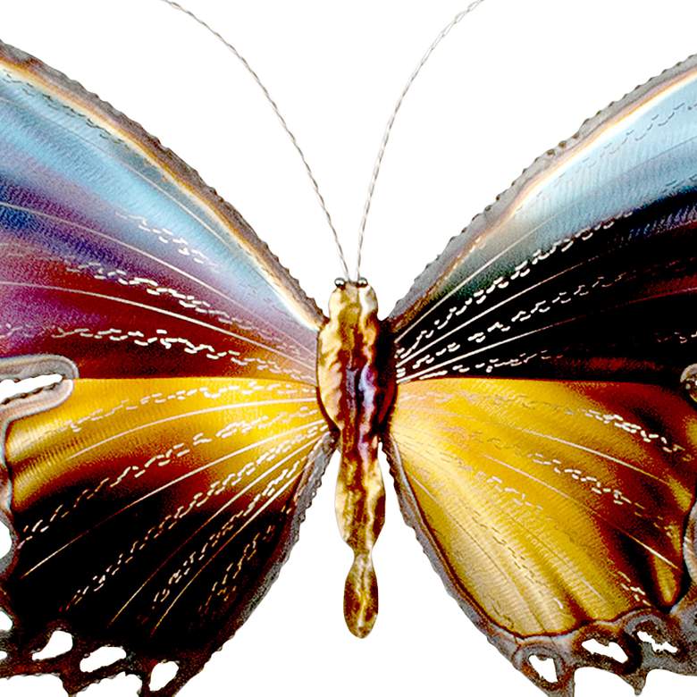 Image 3 Graceful Butterfly II 24" Wide Outdoor Metal Wall Art more views