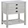 Gracie 30" Wide White Rub Wood 1-Drawer Single Sink Vanity