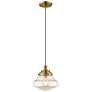 1_Graciela 9" Wide Antique Brass Schoolhouse Mini Pendant