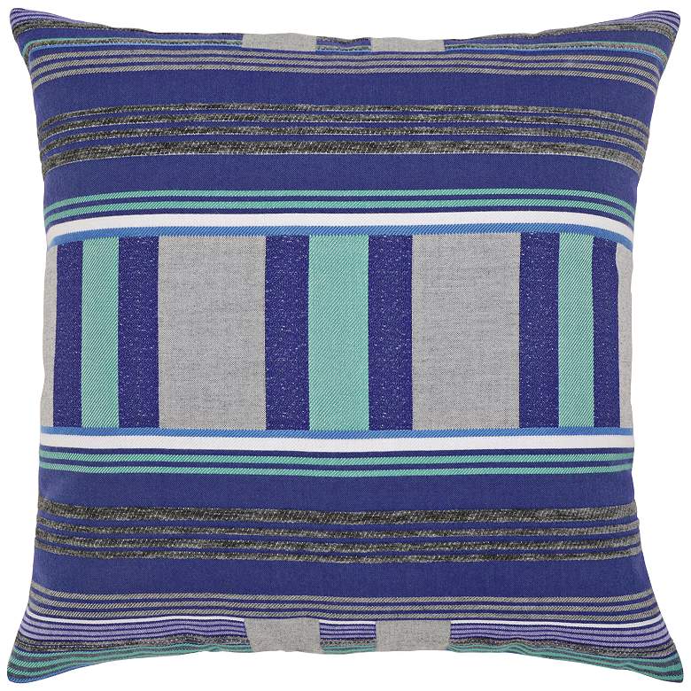 Image 1 Gradient Stripe 22 inch Square Indoor-Outdoor Pillow