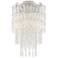 Graeber 14 1/2" Wide Chrome and Crystal Ceiling Light