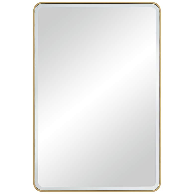 Image 2 Graffen Shiny Gold 27" x 40" Rectangular Wall Mirror