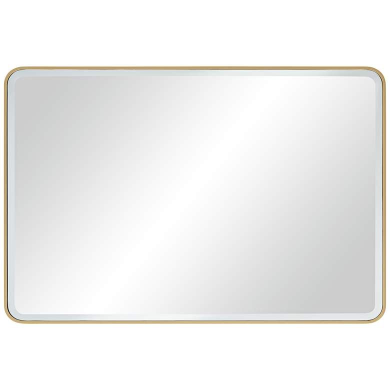Image 5 Graffen Shiny Gold 27 inch x 40 inch Rectangular Wall Mirror more views