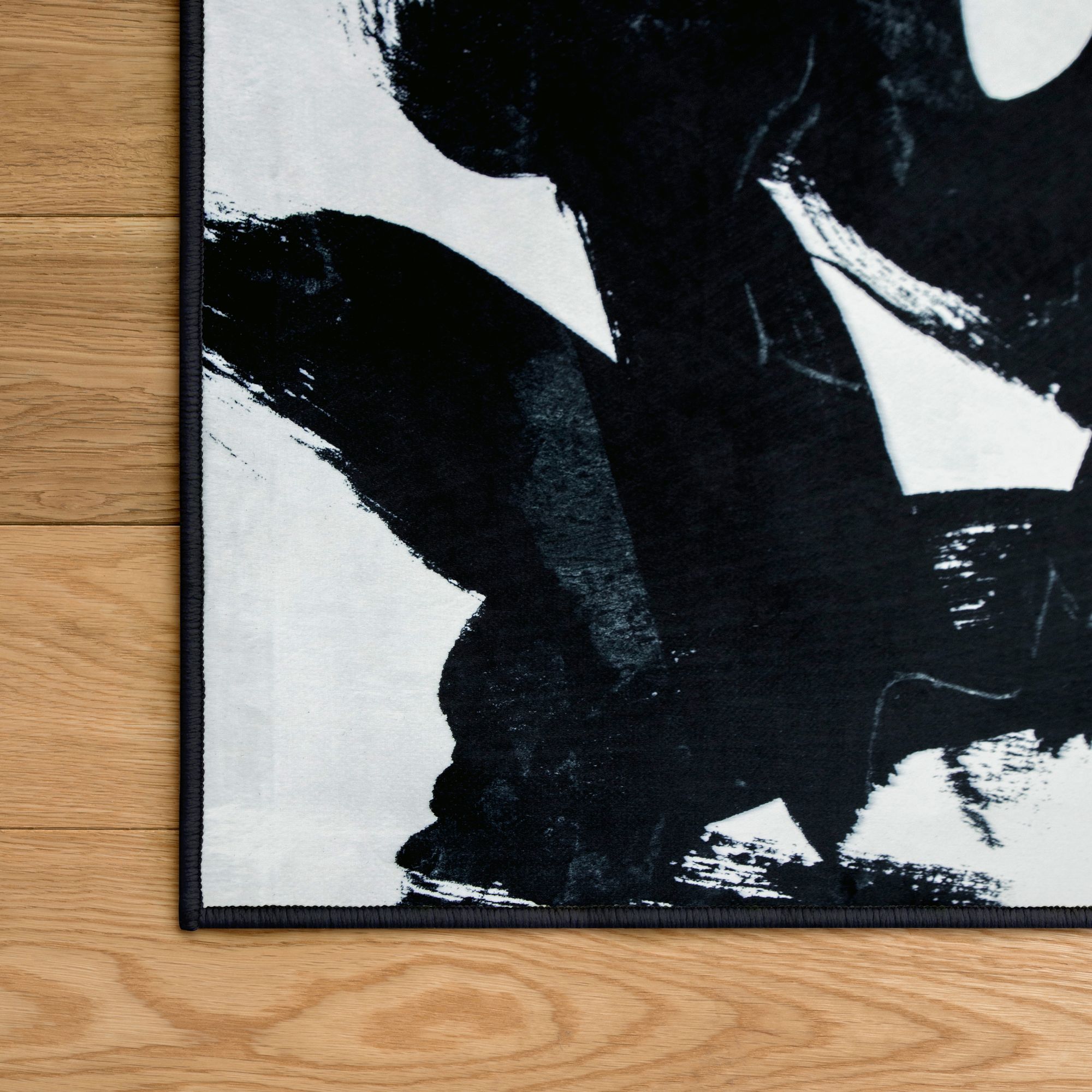 Image 3 Graffiti Tangle I Washable Abstract Art Area Rug size 5'x8' more views