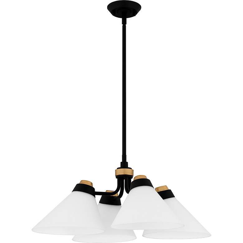 Image 2 Graft 4-Light Matte Black Pendant Light more views