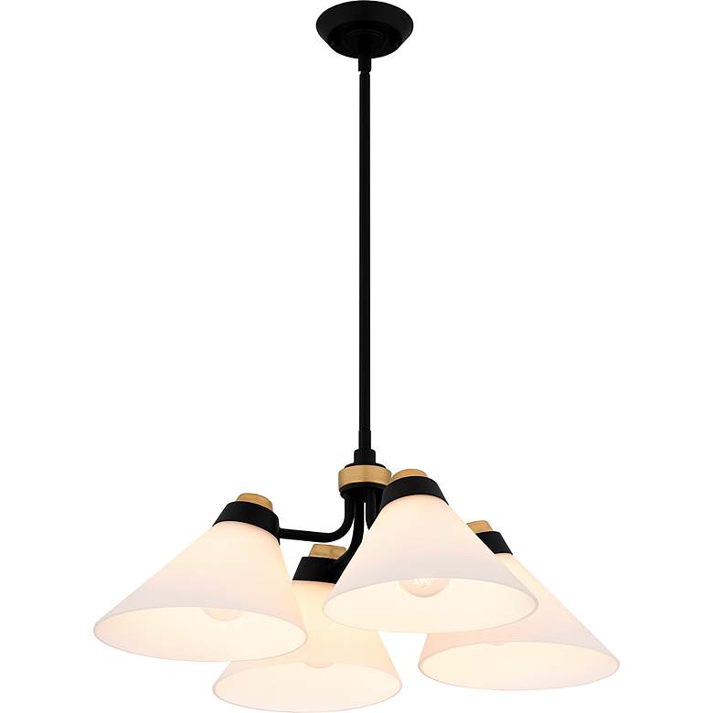 Image 4 Graft 4-Light Matte Black Pendant Light more views