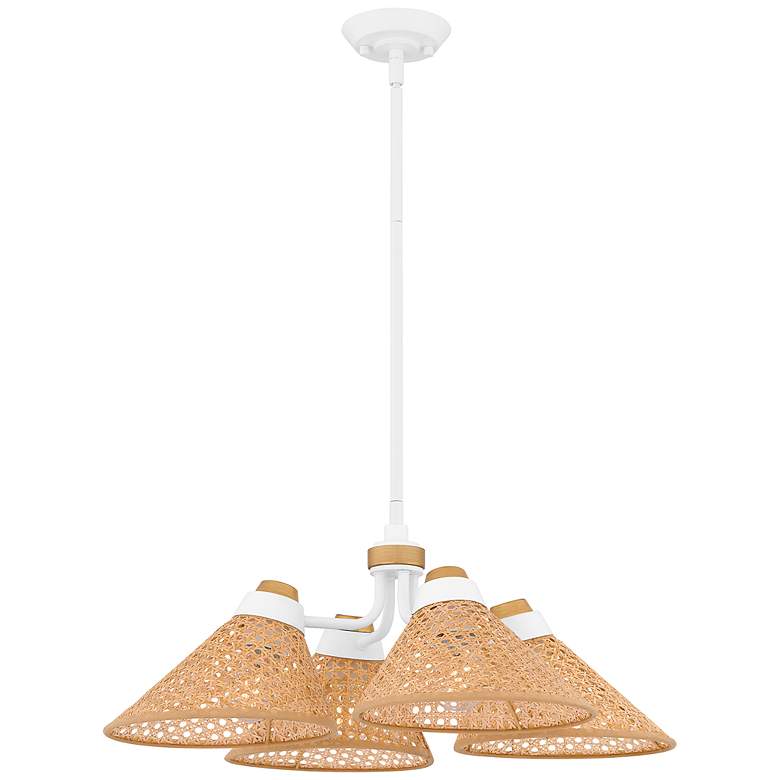 Image 1 Graft 4-Light Matte White Pendant Light
