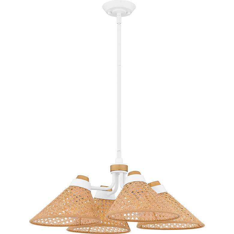 Image 2 Graft 4-Light Matte White Pendant Light more views