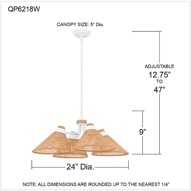 Image 7 Graft 4-Light Matte White Pendant Light more views
