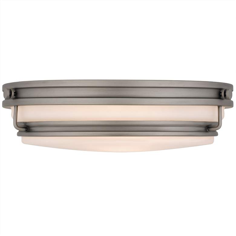 Image 3 Grafton 3-Light Antique Nickel Flush Mount more views
