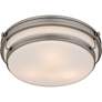 4_Grafton 3-Light Antique Nickel Flush Mount more views