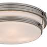 5_Grafton 3-Light Antique Nickel Flush Mount more views