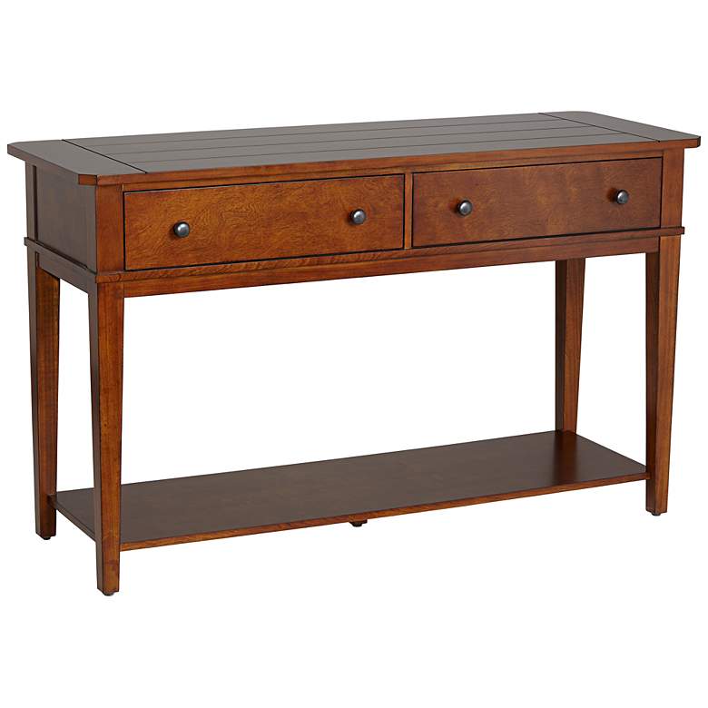 Image 1 Grafton Cherry 2-Drawer Console Table