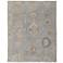 Grafton Floral & Botanical Hand Knotted Blue Area Rug 7'-9" x 9'-9"