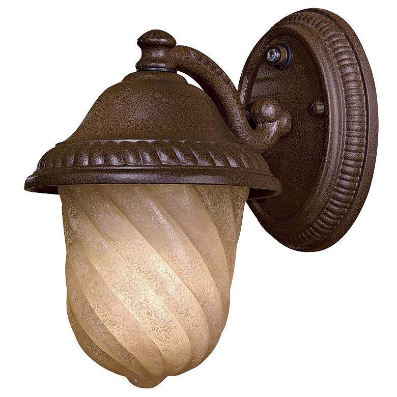 Image 1 Grafton Road 9 1/4 inch High Bronze Outdoor Wall Light
