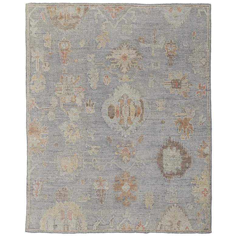 Image 1 Grafton Transitional Floral & Botanical Hand Knotted Blue Area Rug 69FMF