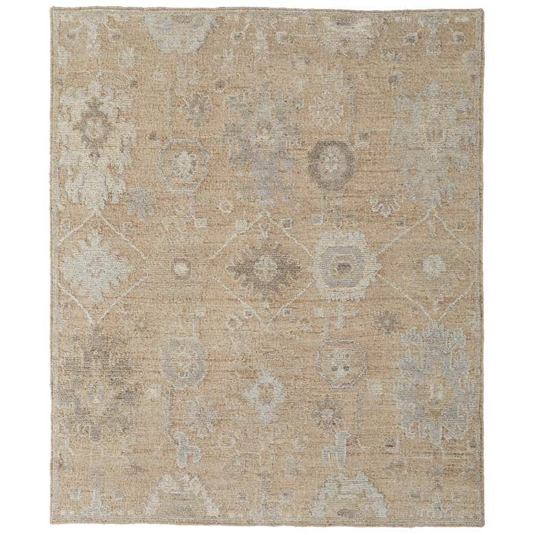 Image 1 Grafton Transitional Floral & Botanical Hand Knotted Tan Area Rug 69F8F