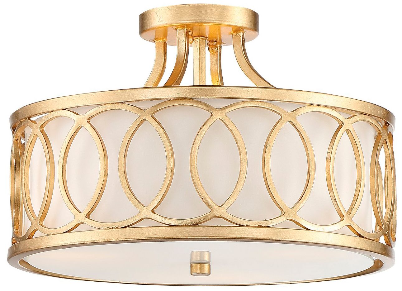 Graham 3 Light Antique Gold Ceiling Mount 655K2 Lamps Plus