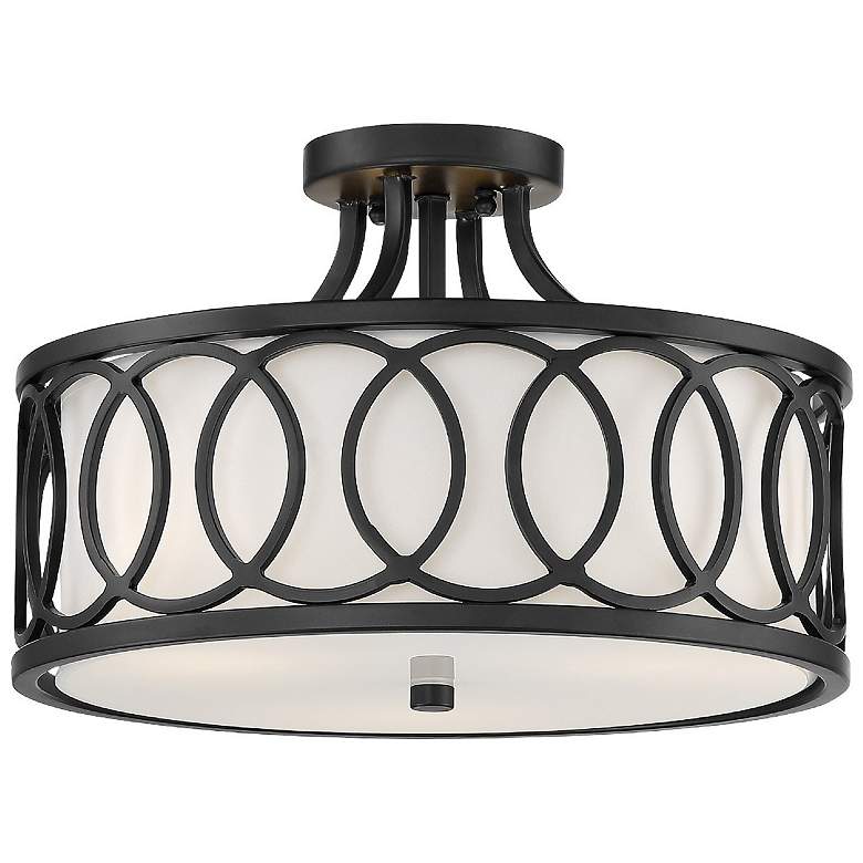 Image 1 Graham 3 Light Matte Black Ceiling Mount