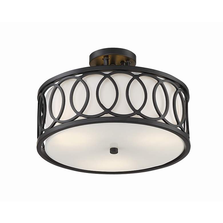 Image 3 Graham 3 Light Matte Black Ceiling Mount more views