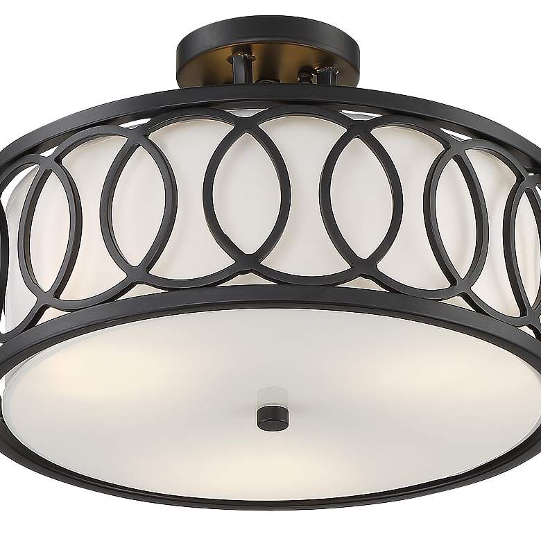 Image 4 Graham 3 Light Matte Black Ceiling Mount more views