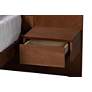 4_Graham Ash Walnut Queen Platform Storage Bed w/ Nightstands more views