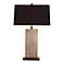 Graham Natural Iron Brass and Marble Table Lamp