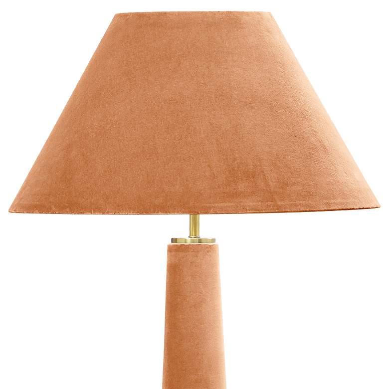 Image 2 Graham Terracotta Velvet Floor Lamp more views