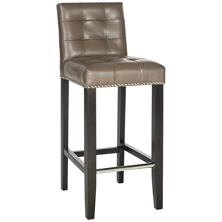 Image 1 Grainton 29 inch Clay Bycast Leather Bar Stool